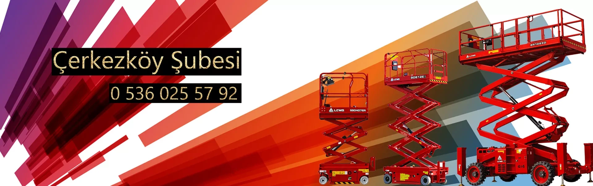 Çerkezköy Şubesi Platform Kiralama Hizmeti.